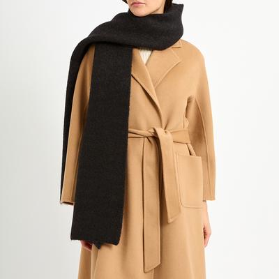 Estella. K Eileen Scarf Long Coat -BLK-